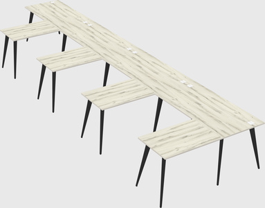 Modern l-shaped office desk