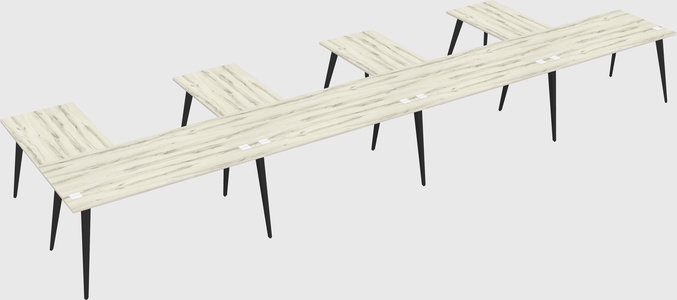 Modern l-shaped office desk