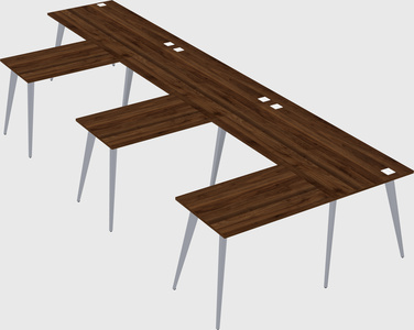 Modern l-shaped office desk