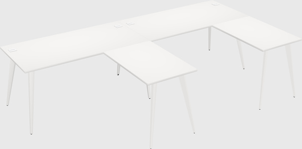 Modern l-shaped office desk