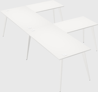 Modern l-shaped office desk