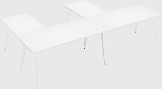Modern l-shaped office desk