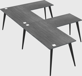 Modern l-shaped office desk
