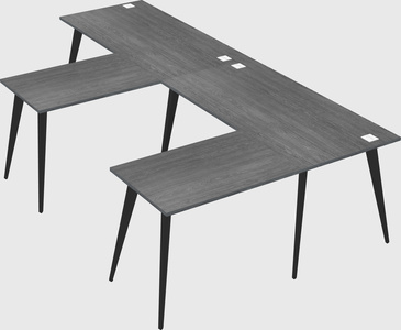 Modern l-shaped office desk