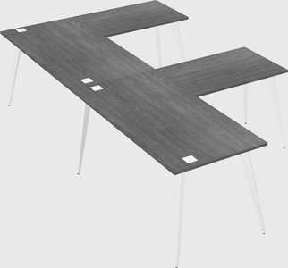Modern l-shaped office desk