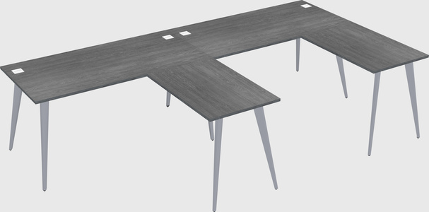 Modern l-shaped office desk