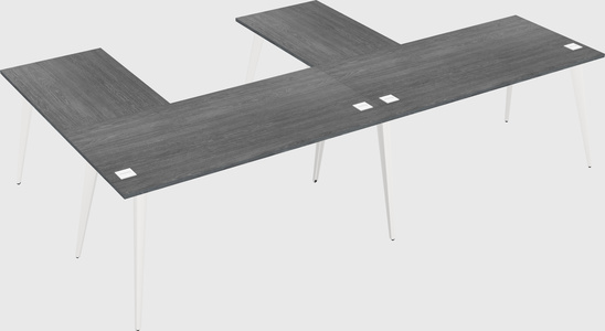 Modern l-shaped office desk