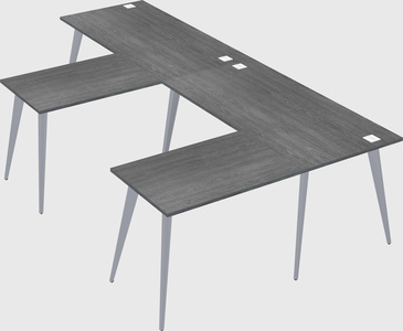 Modern l-shaped office desk