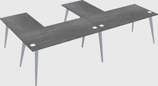 Modern l-shaped office desk
