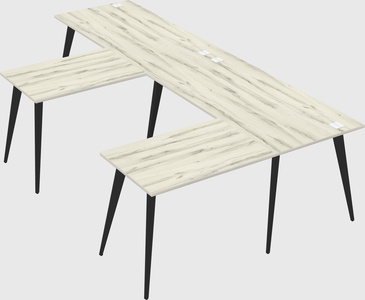 Modern l-shaped office desk