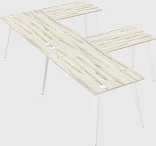 Modern l-shaped office desk
