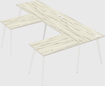 Modern l-shaped office desk