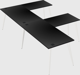 Modern l-shaped office desk