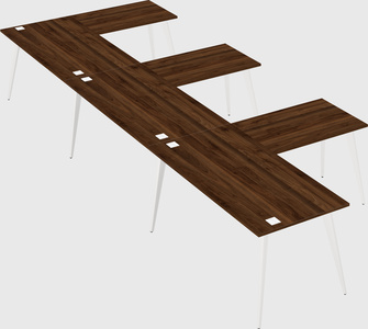 Modern l-shaped office desk
