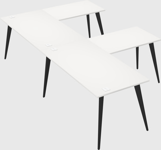 Modern l-shaped office desk