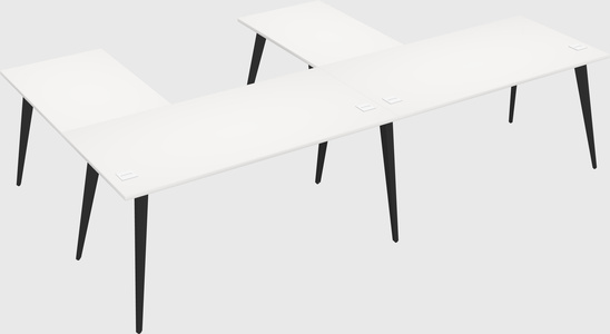 Modern l-shaped office desk
