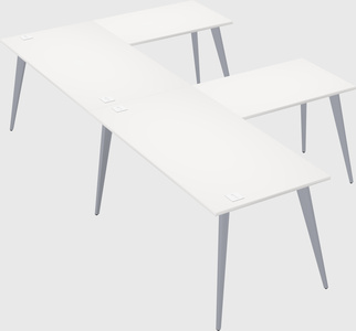 Modern l-shaped office desk