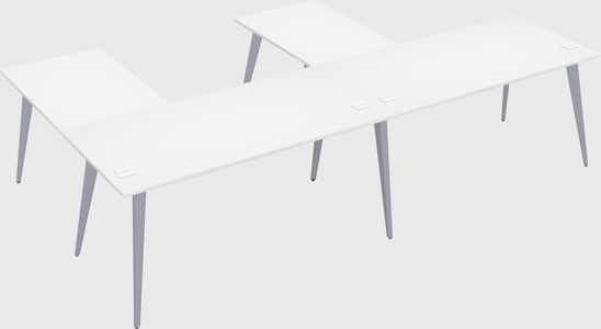 Modern l-shaped office desk