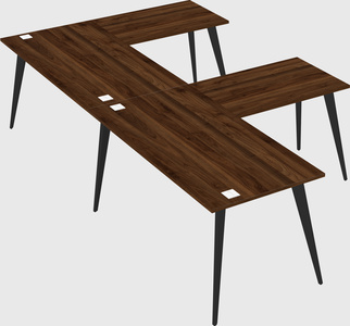 Modern l-shaped office desk