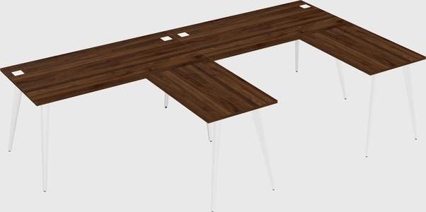 Modern l-shaped office desk