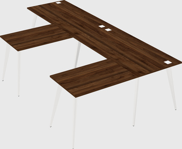 Modern l-shaped office desk