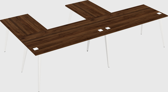 Modern l-shaped office desk