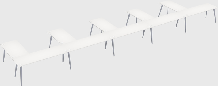 Modern l-shaped office desk