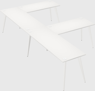 Modern l-shaped office desk