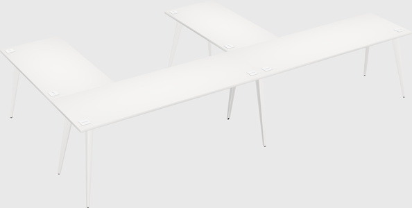Modern l-shaped office desk