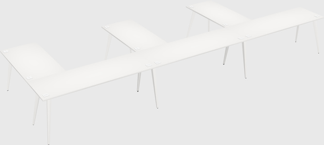 Modern l-shaped office desk