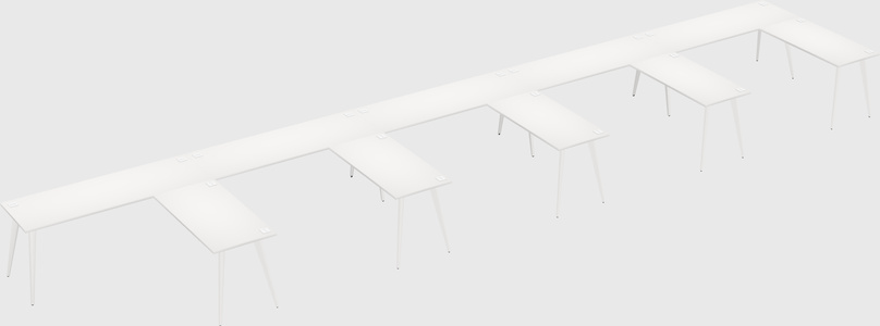 Modern l-shaped office desk