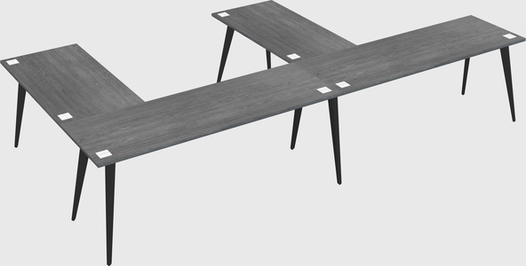 Modern l-shaped office desk