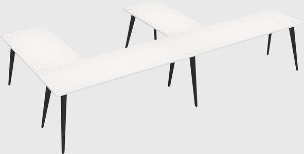Modern l-shaped office desk