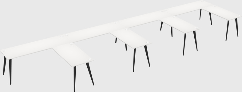 Modern l-shaped office desk