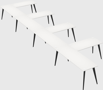 Modern l-shaped office desk