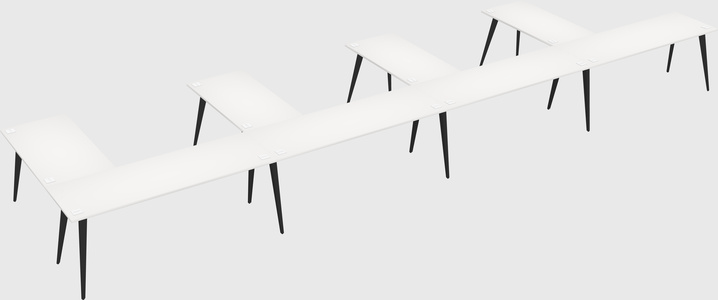 Modern l-shaped office desk
