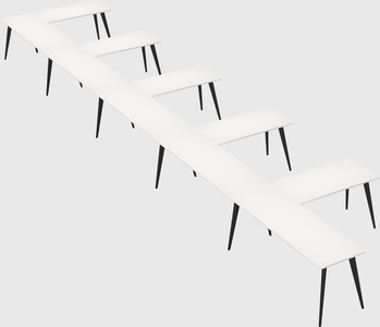 Modern l-shaped office desk