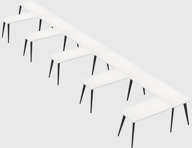 Modern l-shaped office desk