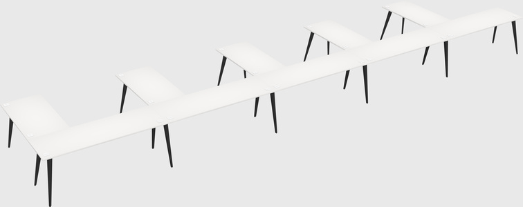 Modern l-shaped office desk