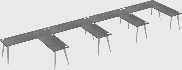 Modern l-shaped office desk