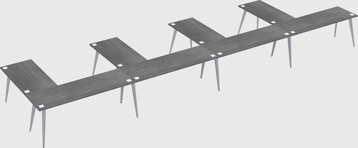 Modern l-shaped office desk