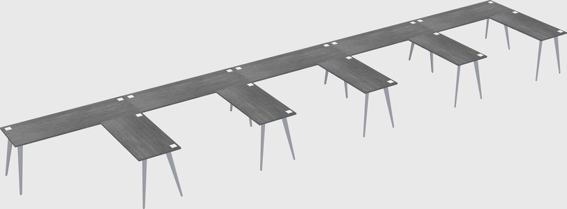 Modern l-shaped office desk