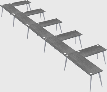 Modern l-shaped office desk