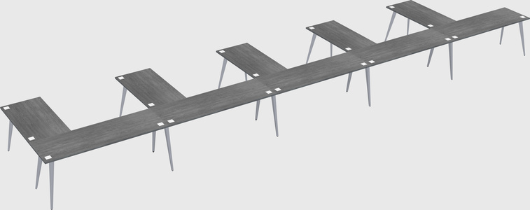 Modern l-shaped office desk