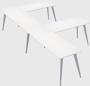 Modern l-shaped office desk