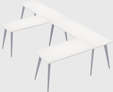 Modern l-shaped office desk