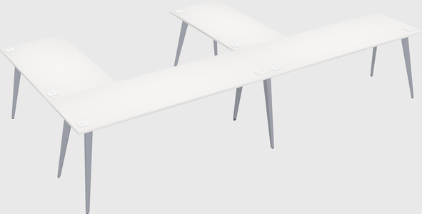 Modern l-shaped office desk