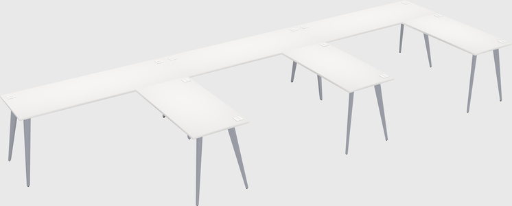 Modern l-shaped office desk