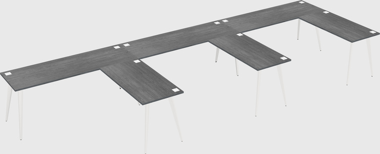 Modern l-shaped office desk
