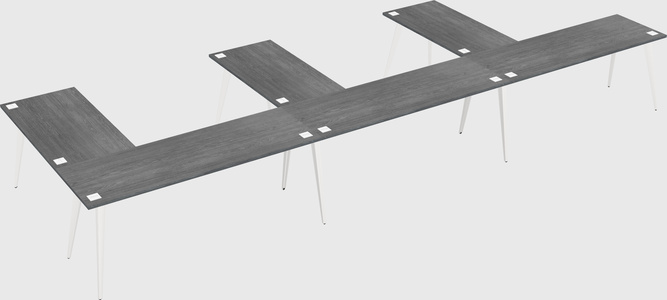 Modern l-shaped office desk